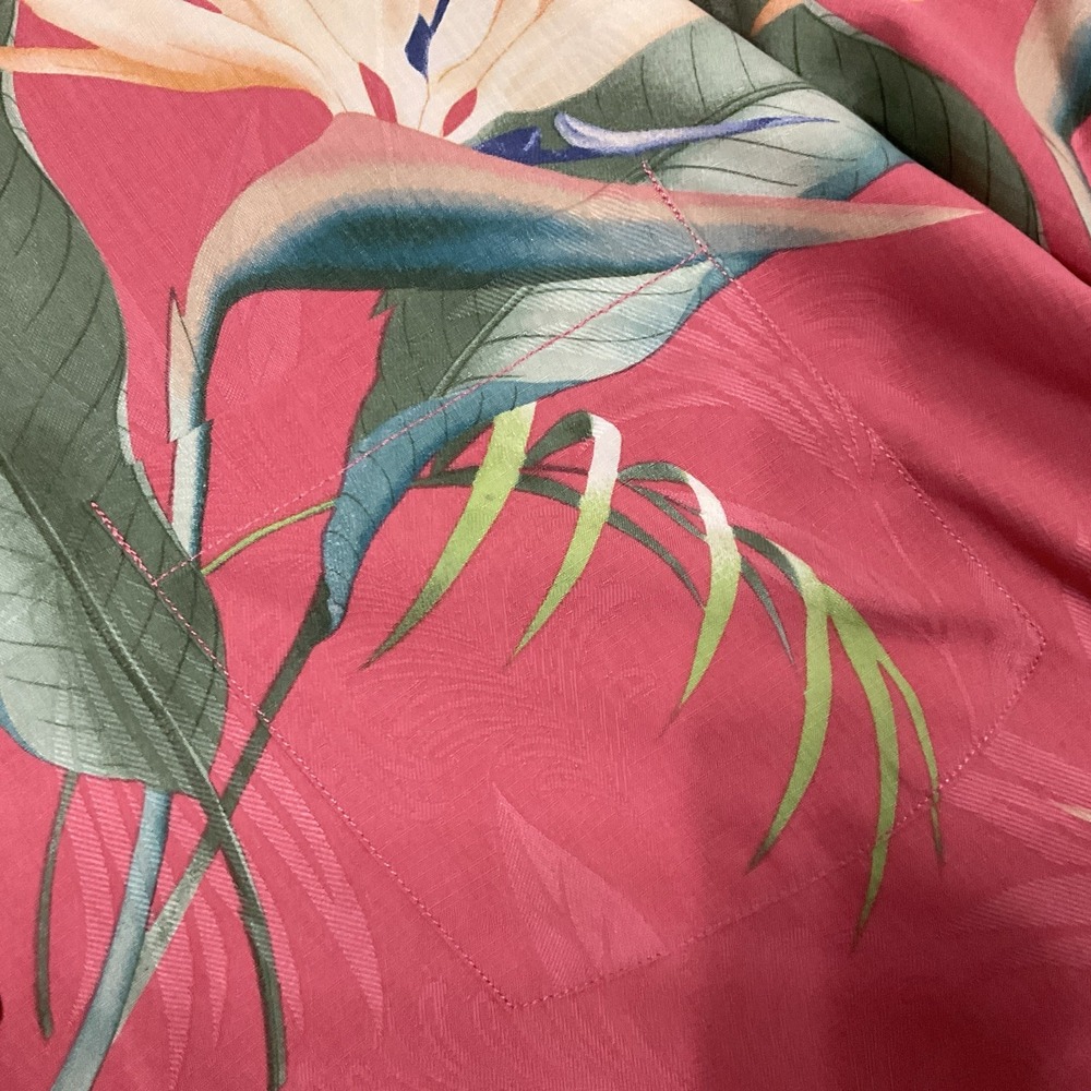 Tommy Bahama Shirt Blue Floral Tropical Hawaiian Resort Casual Men's 2XLB - Picture 4 of 10